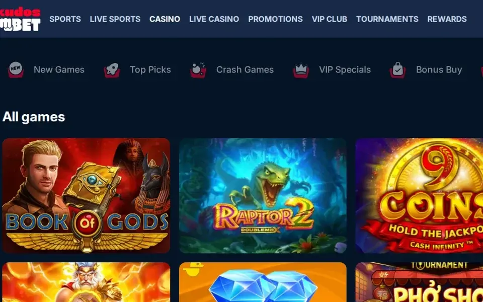 KudosBet Kuvakaappaus 2